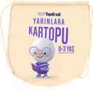 yarınlara kartopu kumaş sırt çantası