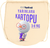yarınlara kartopu kumaş sırt çantası