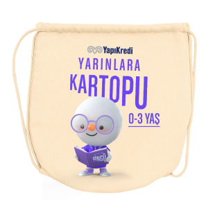 yarınlara kartopu kumaş sırt çantası